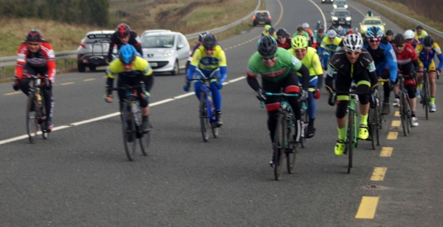 Ray wins the bunch sprint for thrid